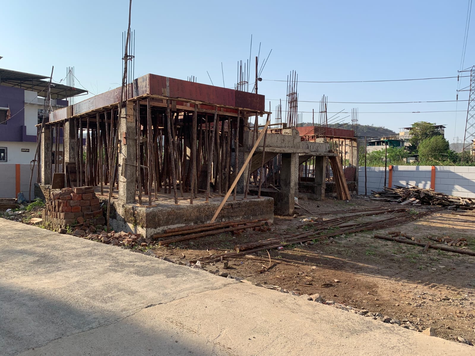 Sai Kutir, Khopoli — RCC frame under construction