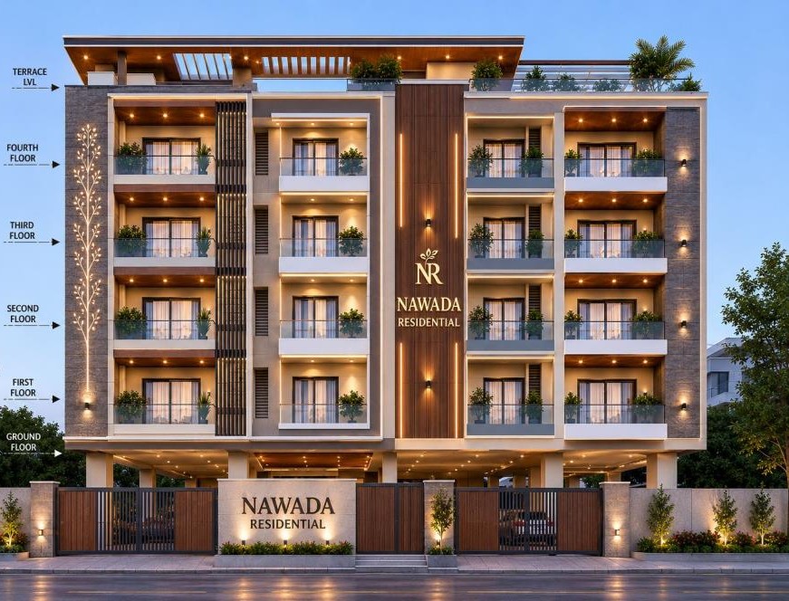 Nawada Residential, a G+4 building completed in 2013